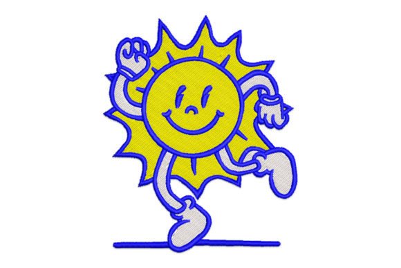 Cartoon Sun: A Designer's Review for Summer Embroidery