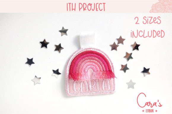 Fringe Rainbow Name Tag ITH Project Review