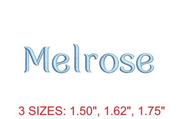 Reviewing Melrose Font for Holiday Embroidery