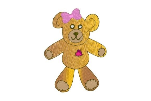 Sweet Teddy Girl Applique Review